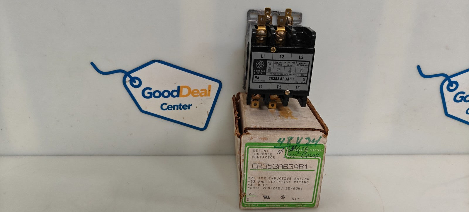 GENERAL ELECTRIC DEFINITE PURPOSE CONTACTOR CR353AB3AB10