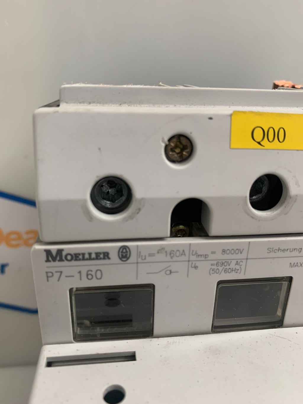 EATON / MOELLER  P7-160  Fuse Holder  w/DADV-NZM7  Shut Off Switch