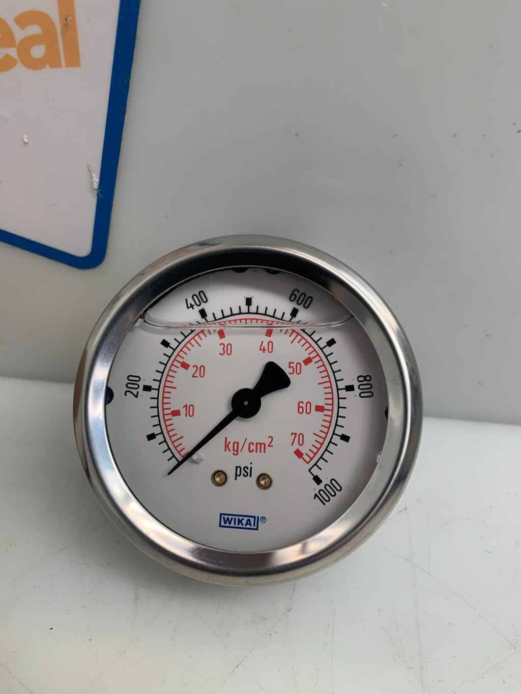 Wika 0-1000psi Pressure Gauge  HVA 2nd STG EA CB AB J04030000