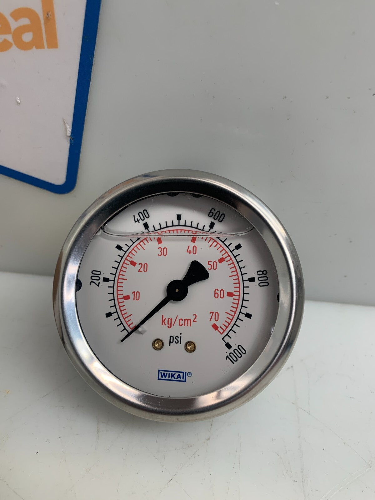 Wika 0-1000psi Pressure Gauge  HVA 2nd STG EA CB AB J04030000