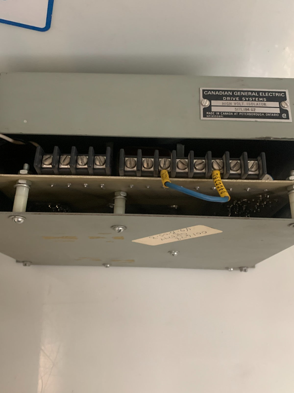 GENERAL ELECTRIC HIGH VOLT ISOLATION DRIVE SYTEMS 517L184G-22