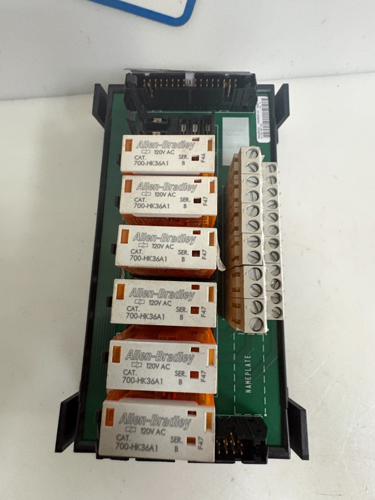 ALLEN BRADLEY RELAY MASTER MODULE 1492-XIM120-BR A