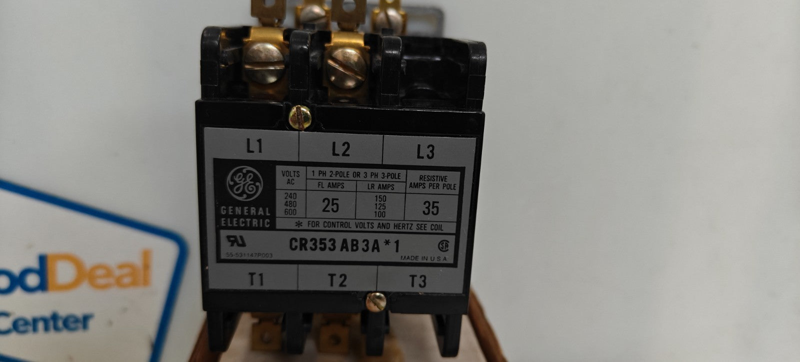 GENERAL ELECTRIC DEFINITE PURPOSE CONTACTOR CR353AB3AB12