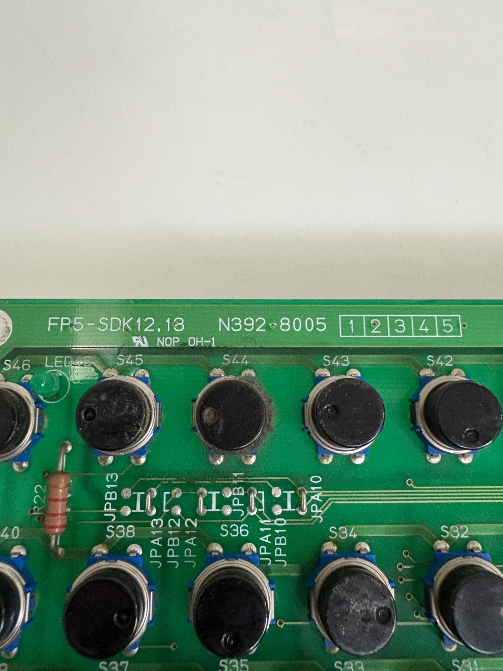 SODICK KEYBOARD AQ 325L PUSH BUTTON MODULE FP5-SDK12.13 N392-80053