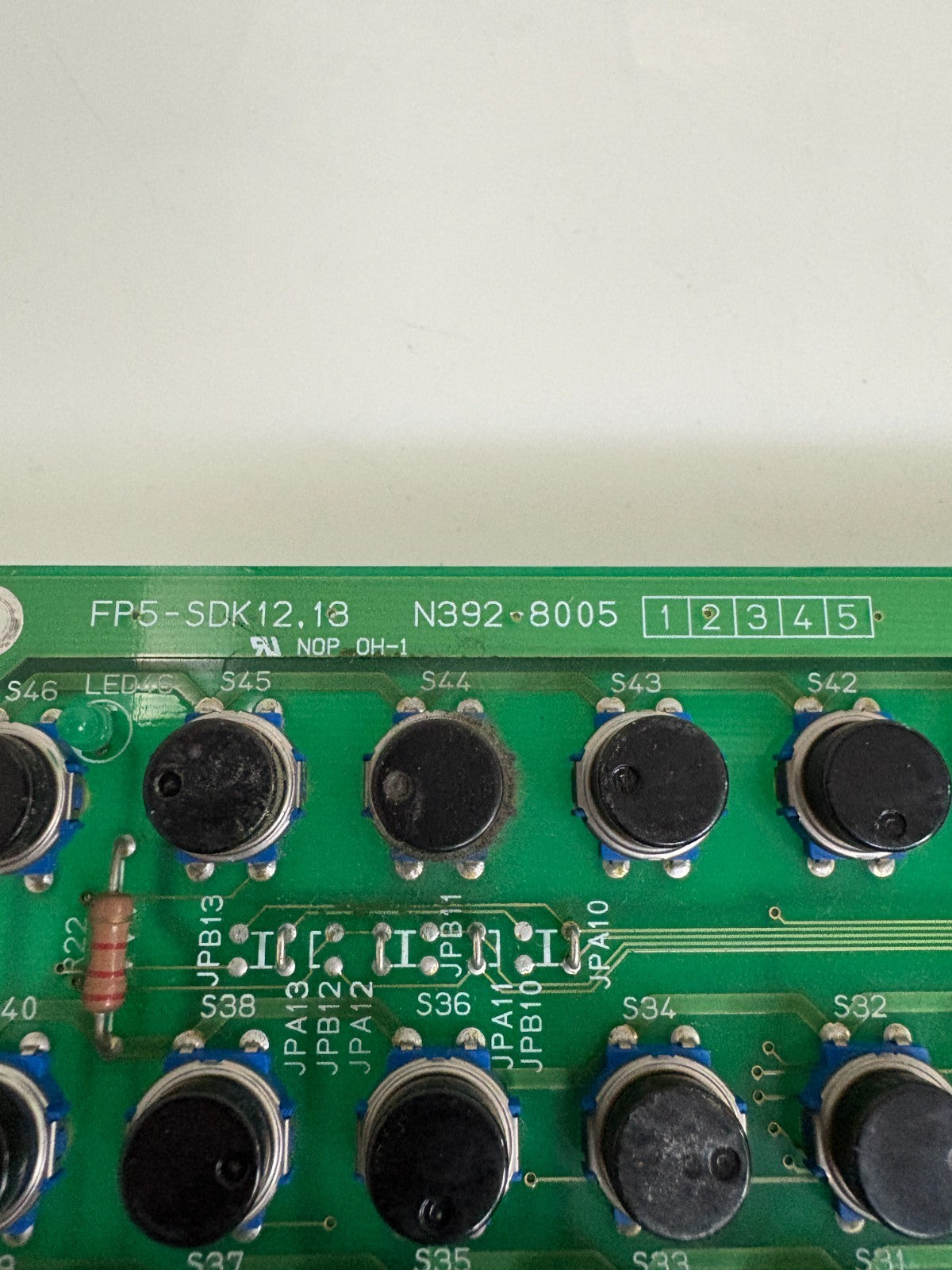 SODICK KEYBOARD AQ 325L PUSH BUTTON MODULE FP5-SDK12.13 N392-80053