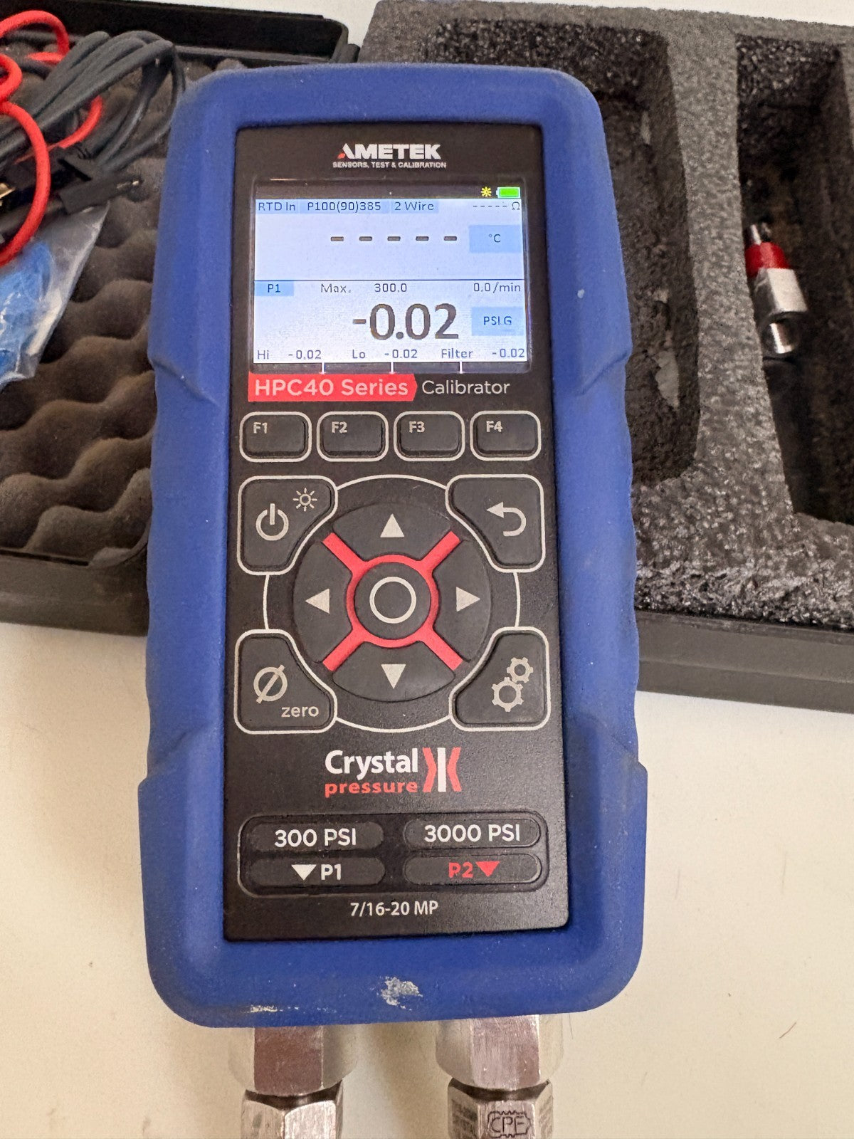 AMETEK CRYSTAL PRESSURE CALIBRATOR MODEL HPC40 SERIES