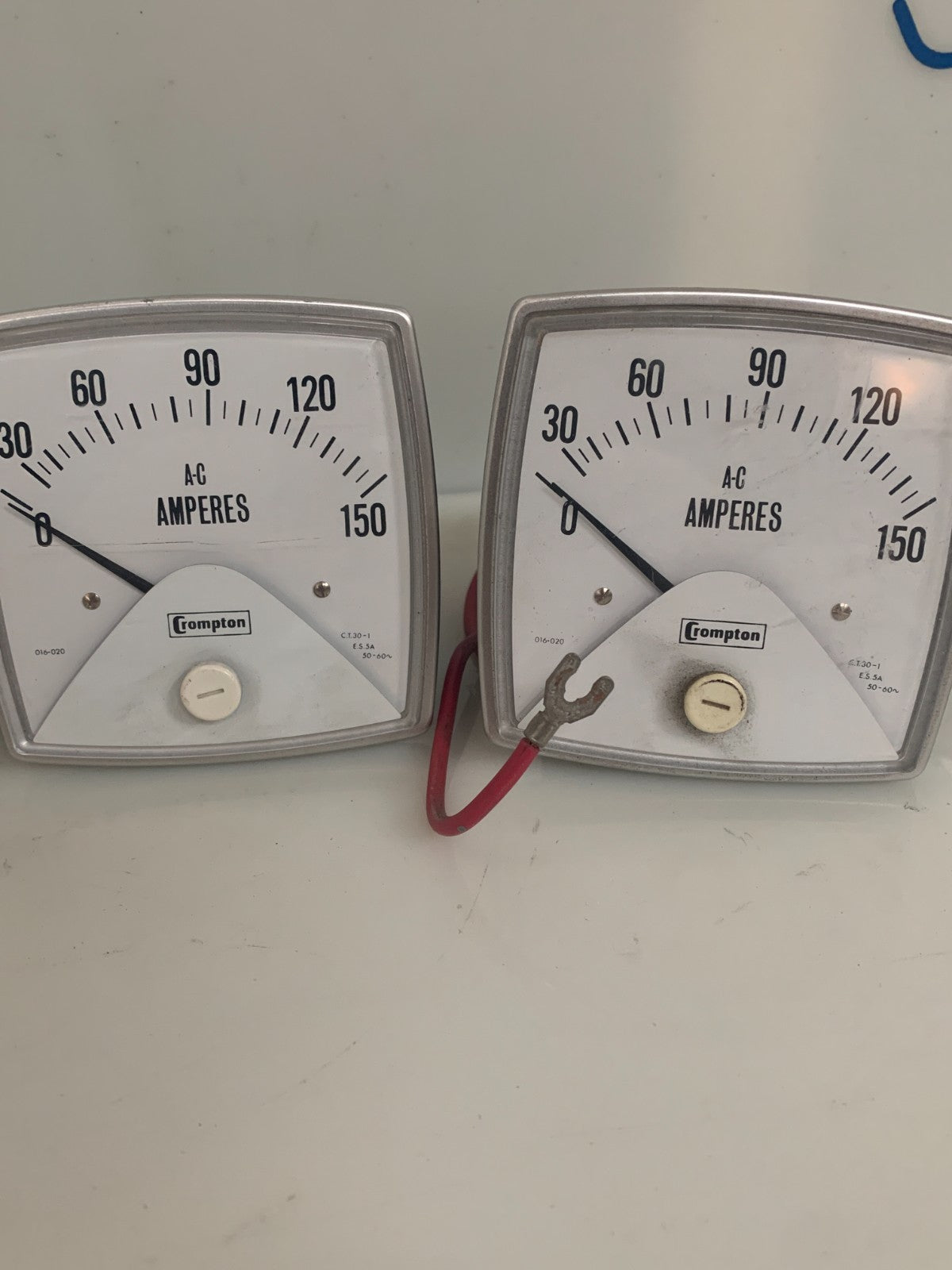 CROMPTON INST MIX LOT OF 4 PANEL AMP METER 3X 0-150 AND 1X 0-200