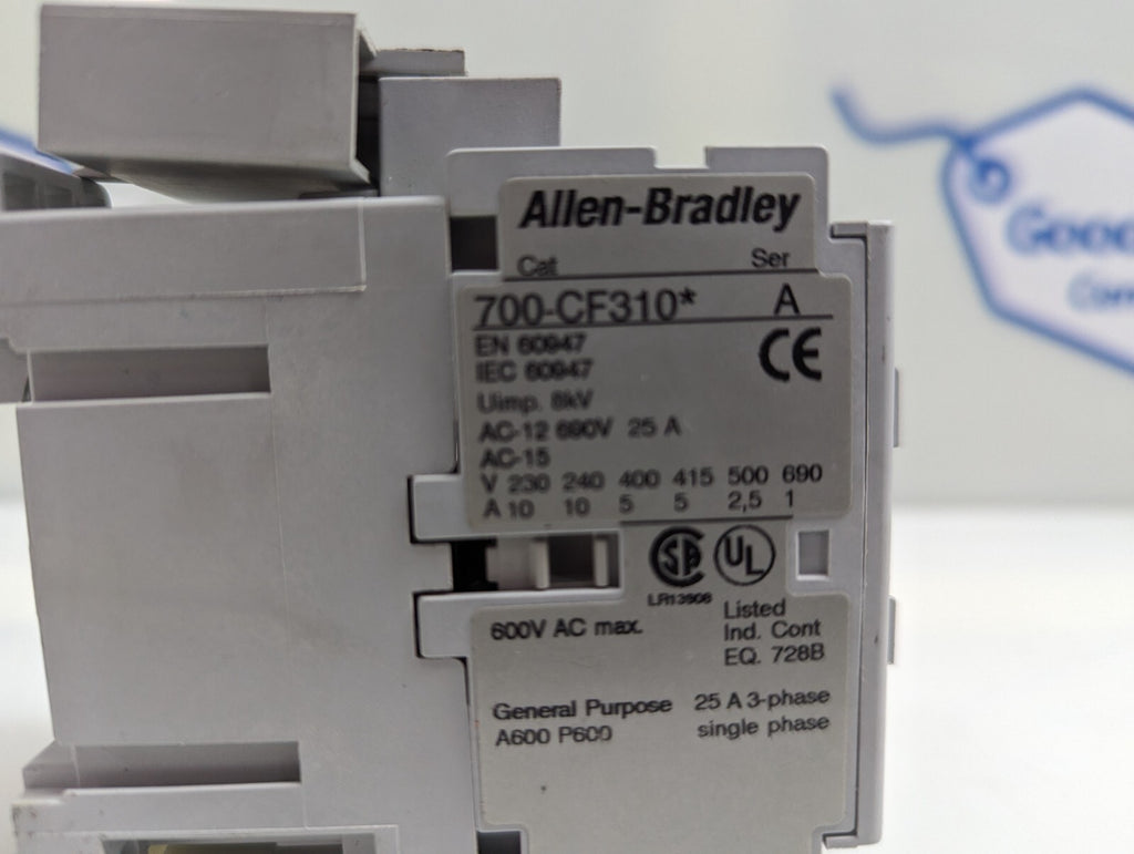 Allen-Bradley 700-CF310* Ser A Contactor Relay+100-FSC280 Ser A Surge Suppressor1