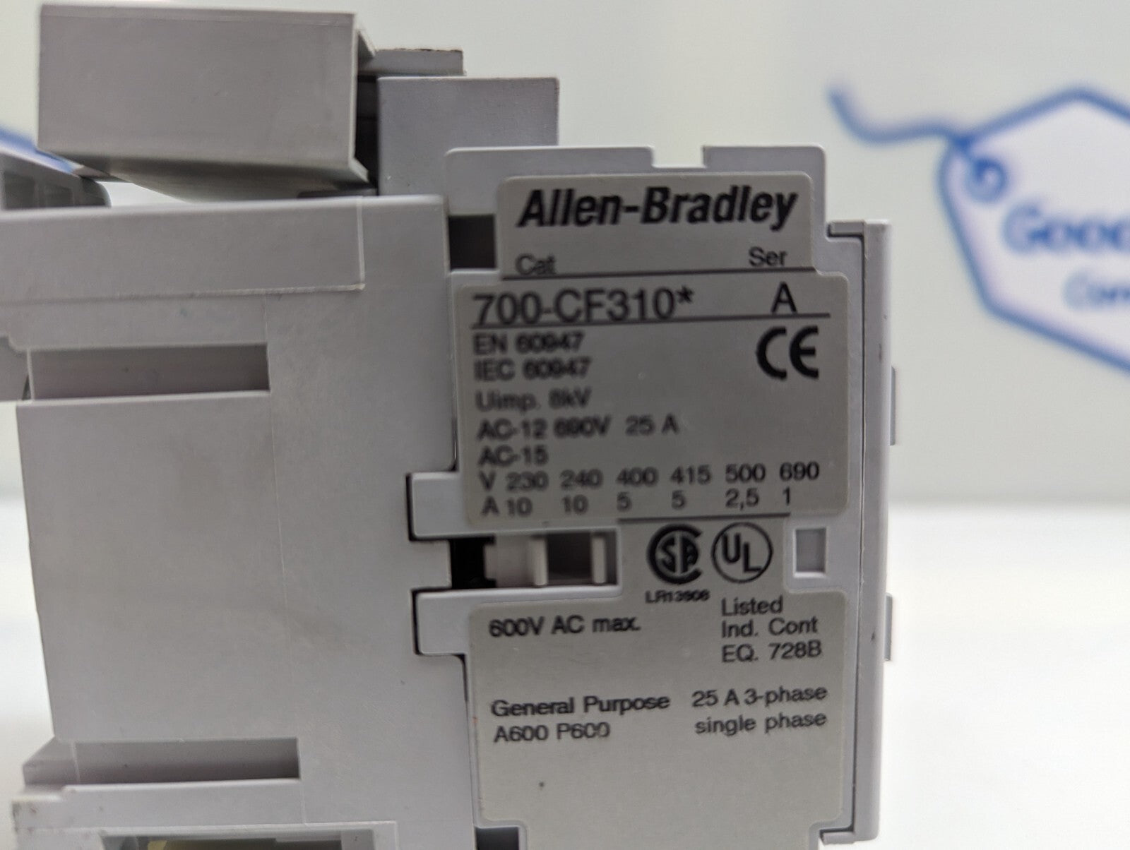 Allen-Bradley 700-CF310* Ser A Contactor Relay+100-FSC280 Ser A Surge Suppressor1