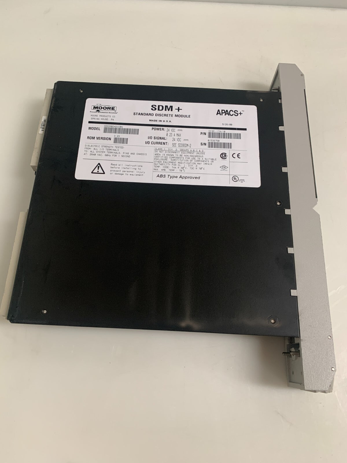 MOORE (SIEMENS) SDM+ STANDARD DISCRETE MODULE 16101-174/10  39SDM024DCCBN