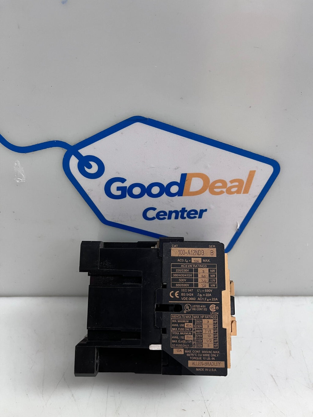 ALLEN-BRADLEY 100-AI2ND3  SER B  Contactor (Lot of 2)