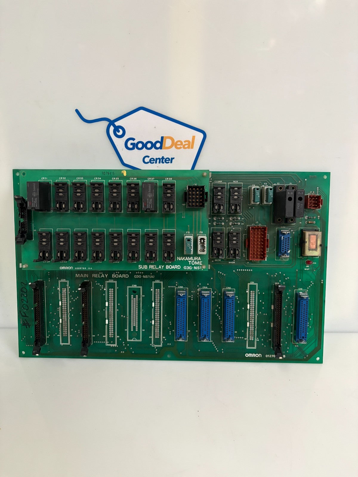 OMRON 0127070-7B NAKAMURA TOME MAIN RELAY BOARD G3G-NS1 (A)  W SUB RELAY BOARD