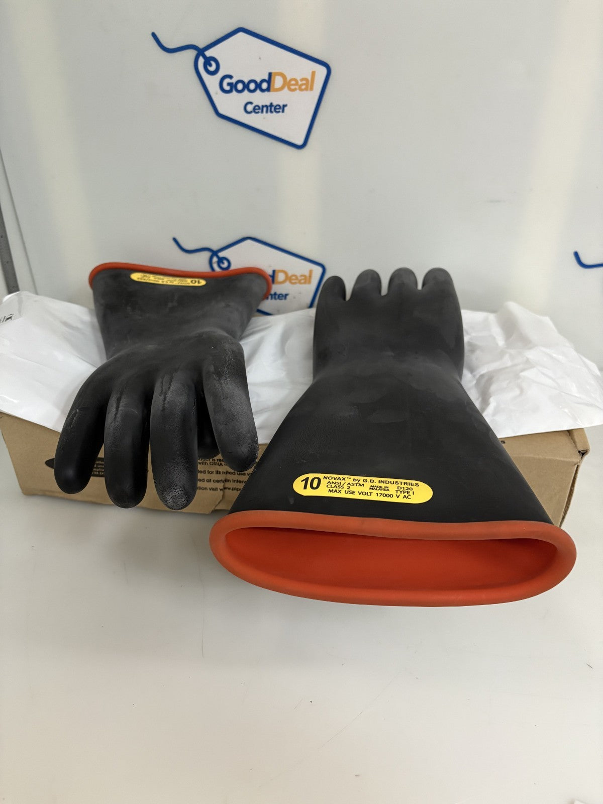 NOVAX RUBBER INSULATING GLOVE SIZE 10 #155-2-14/10