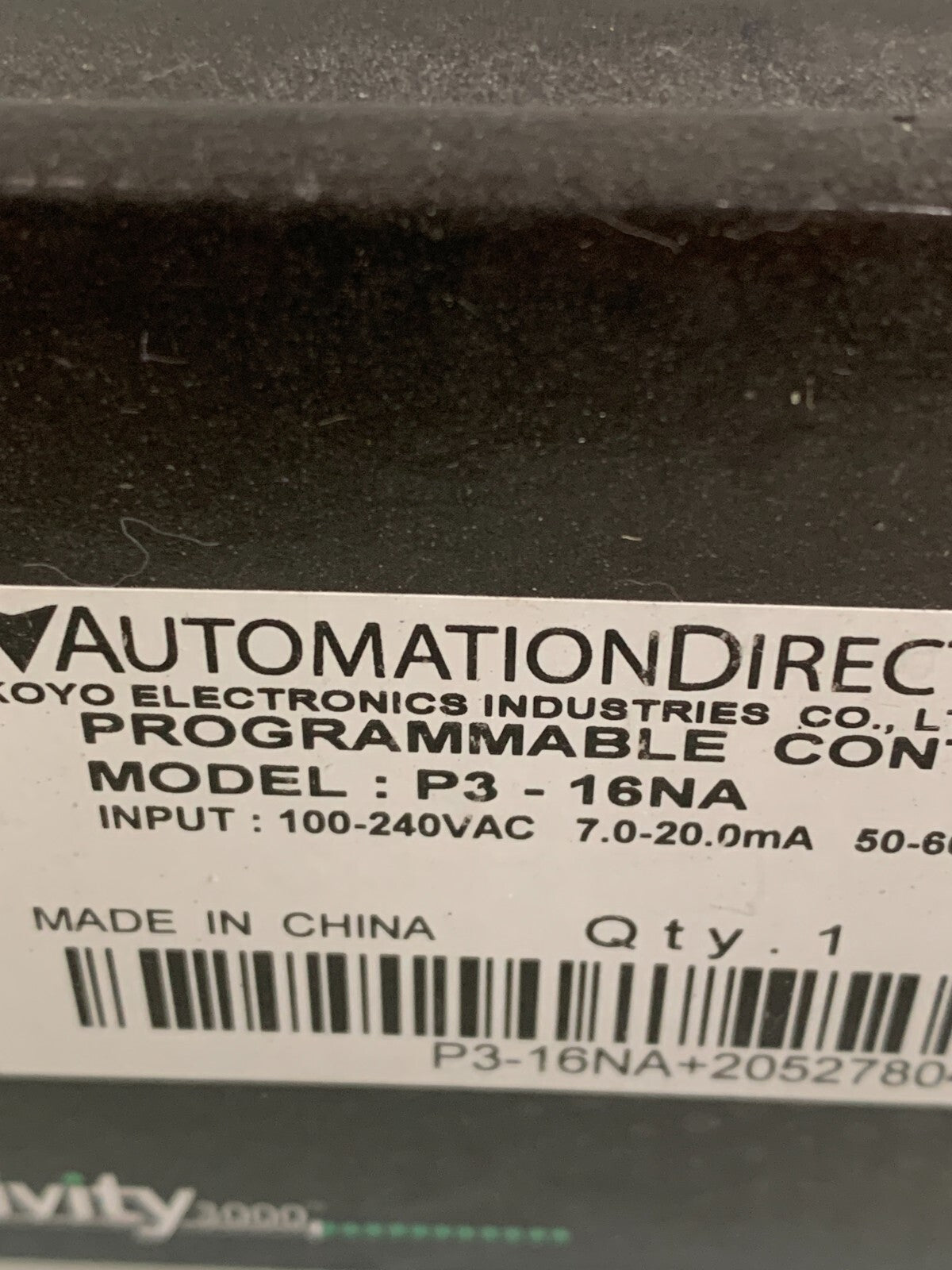 AUTOMATION DIRECT PROD 3000 INPUT MODULE P3-16NA2