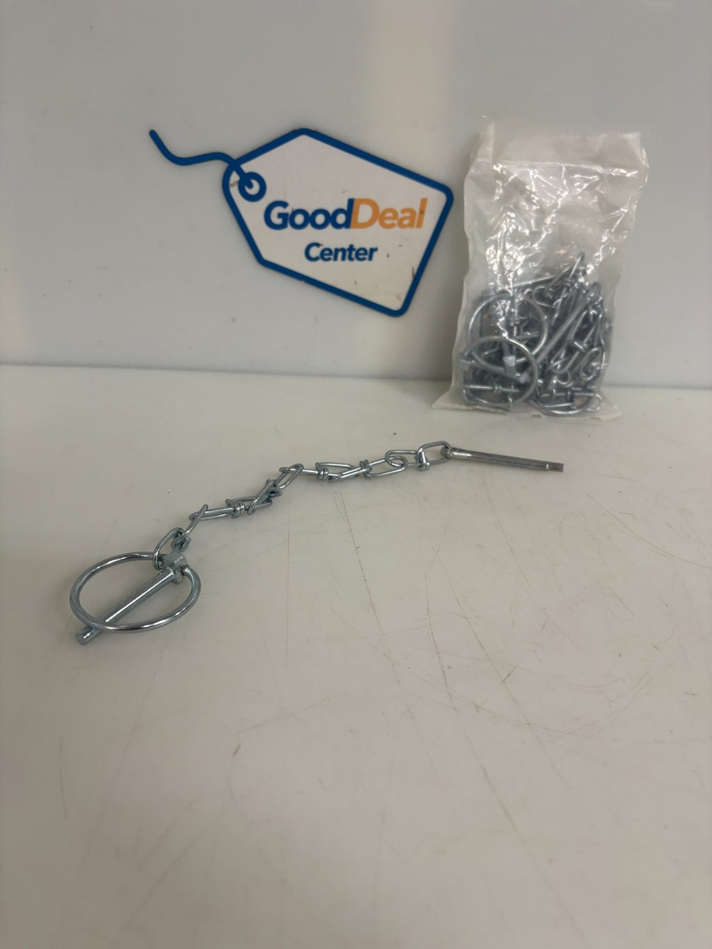 LYNCH PIN W/ CHAIN & COTTER 3/16" X 1 1/4" BAG OF 5 0
