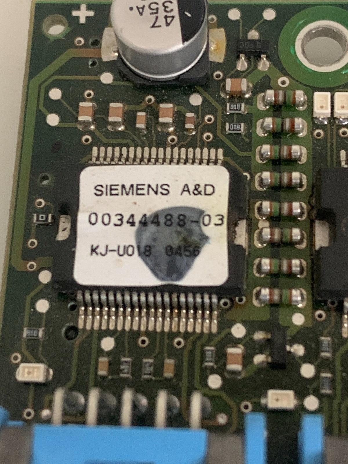 SIEMENS MOTOR CONTROLLER CARD 00344488-03 KJ-UI18
