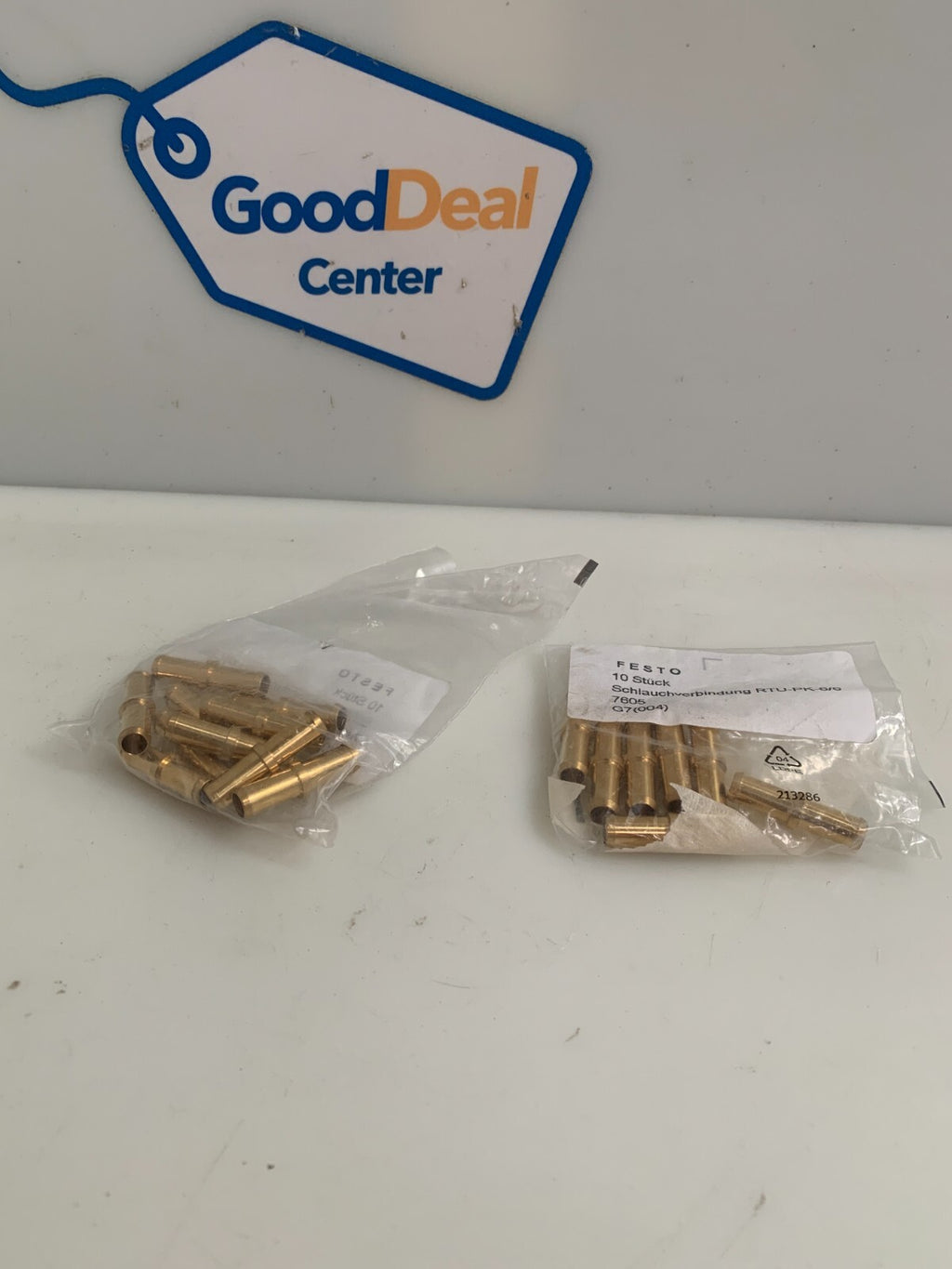 Lot of 17 Festo Pneumatic Brass Union RTU-PK-6/6 #76050