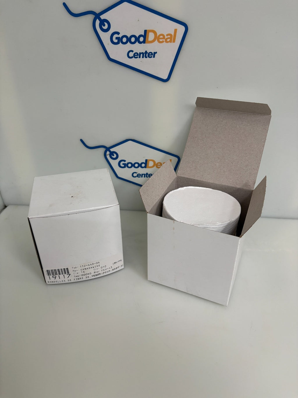 LOT OF 2 CANADA WIDE FIBERGLASS DISC 100/BOX 3 1/2