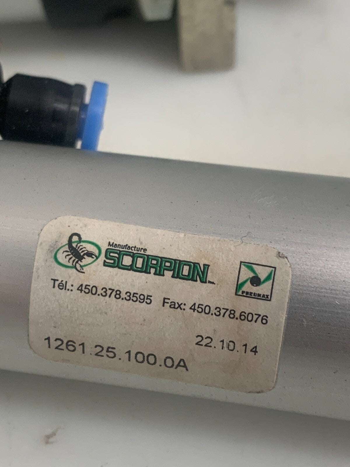 Lot of 2 Pneumax 1261.25.100.A Scorpion Pneumatic Cylinder0