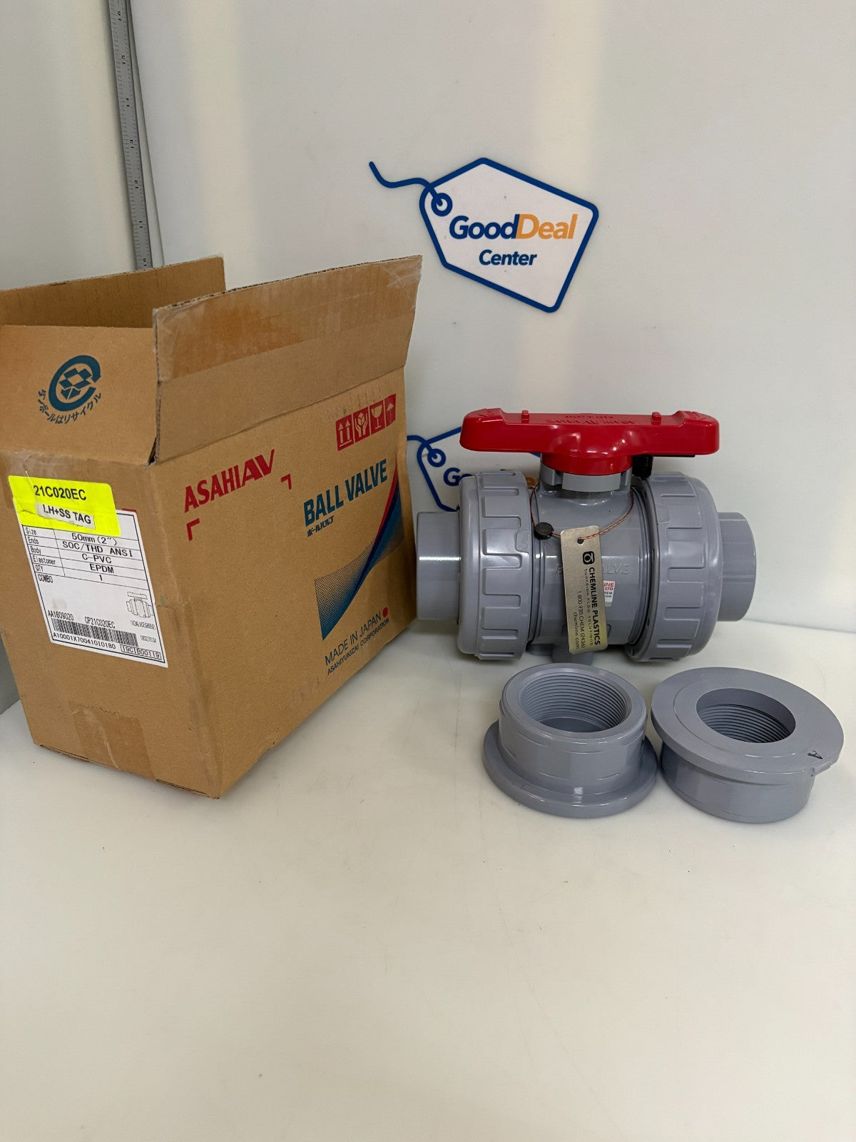 ASAHI AV 2" TRUE UNION PVC BALL VALVE 21C020EC0