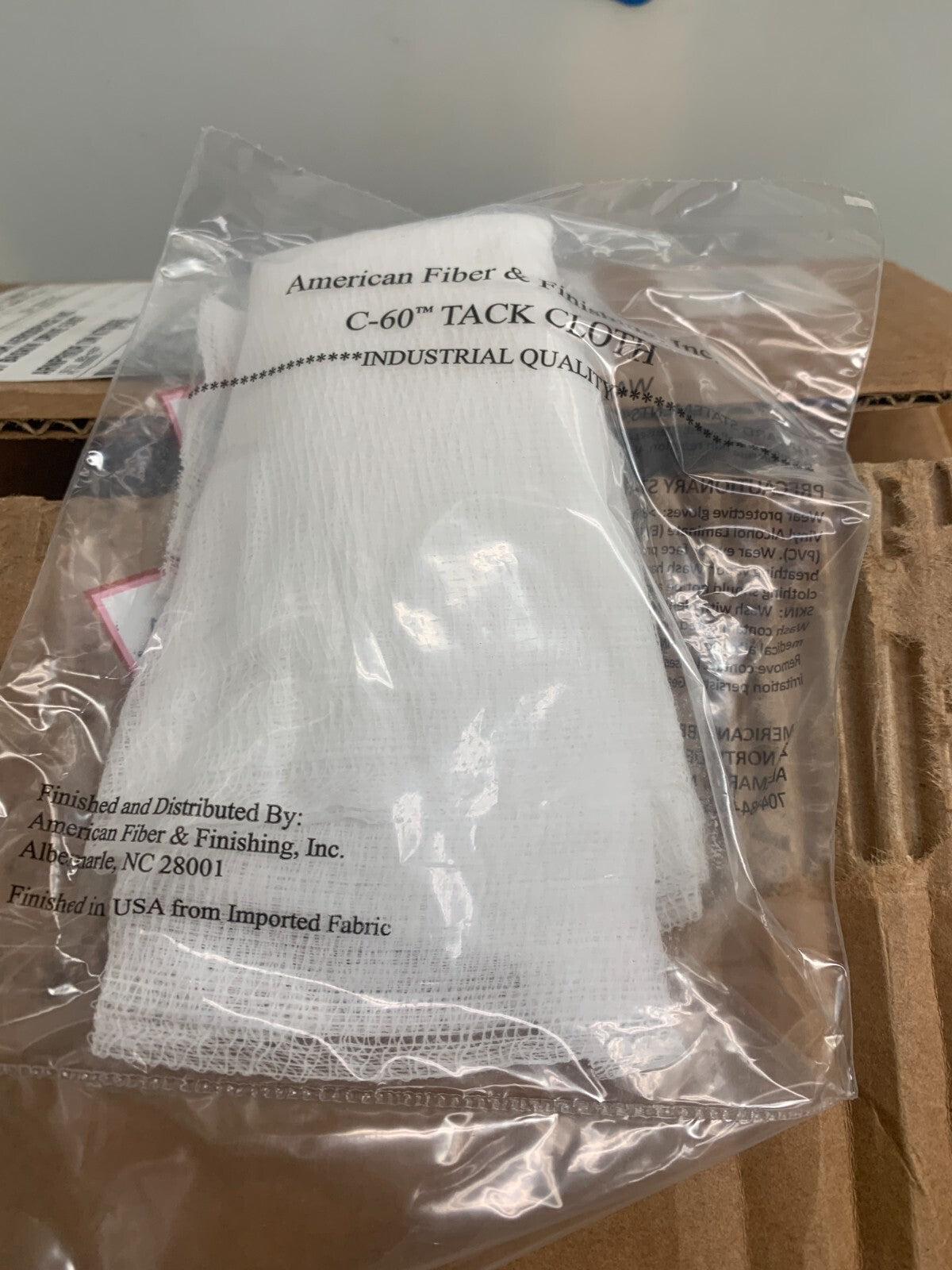American Fiber & Finishing C-60 30in x 36in Tack Rags Cloth 700940 Case of 50