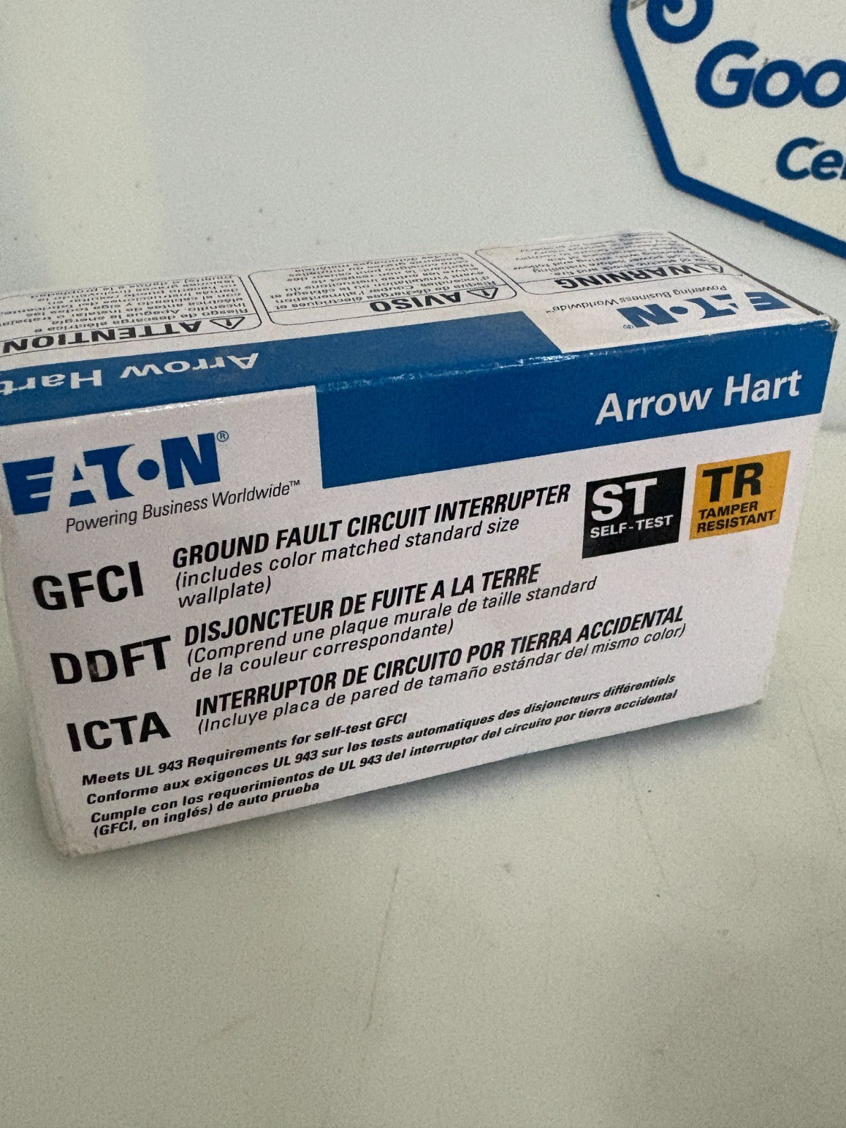 LOT OF 2 EATON GROUND FAULT CIRCUIT INTERRUPTER TRSGF15W3