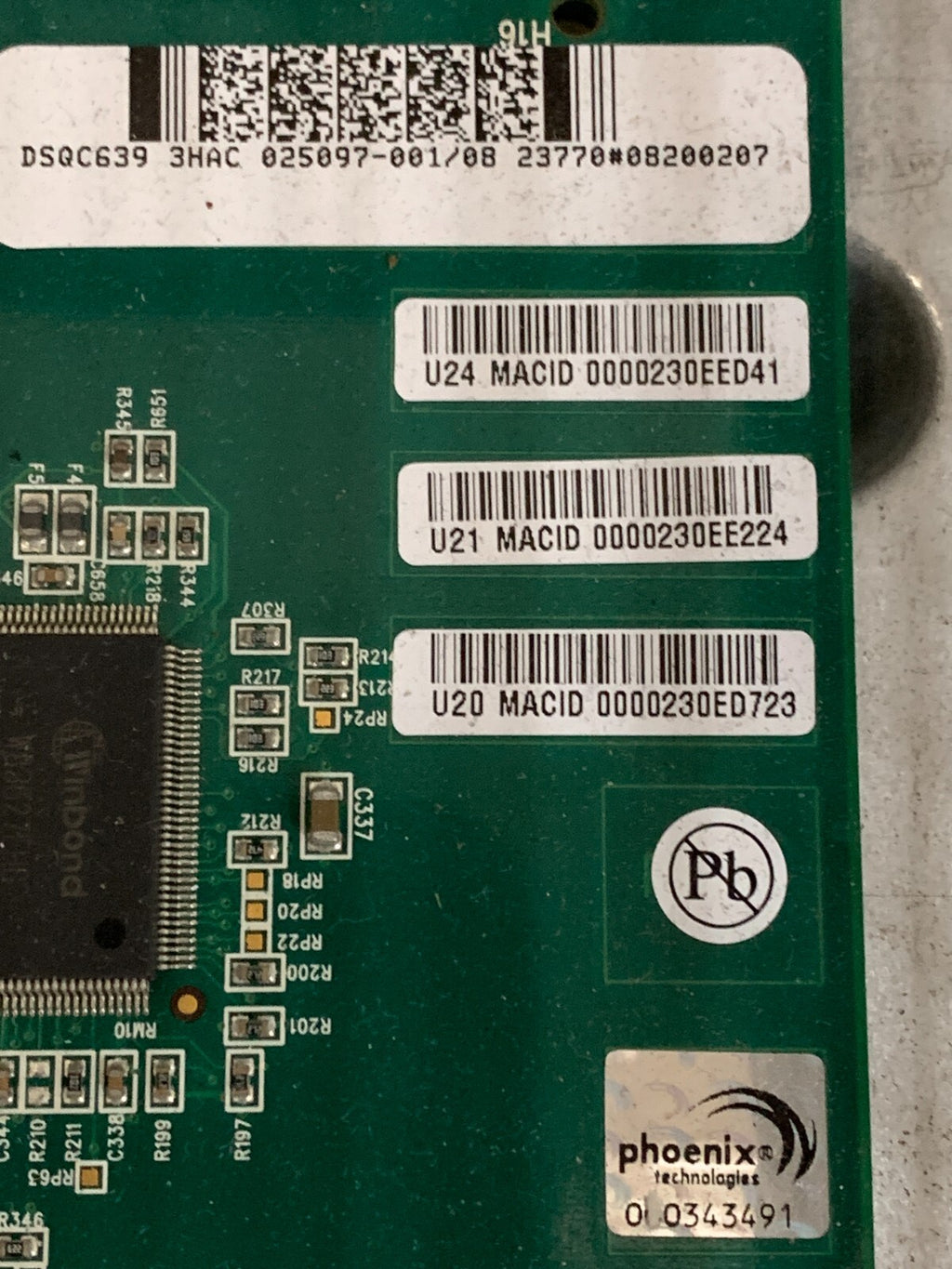 PHOENIX TECHNOLOGIES 025097-001/08 CIRCUIT BOARD