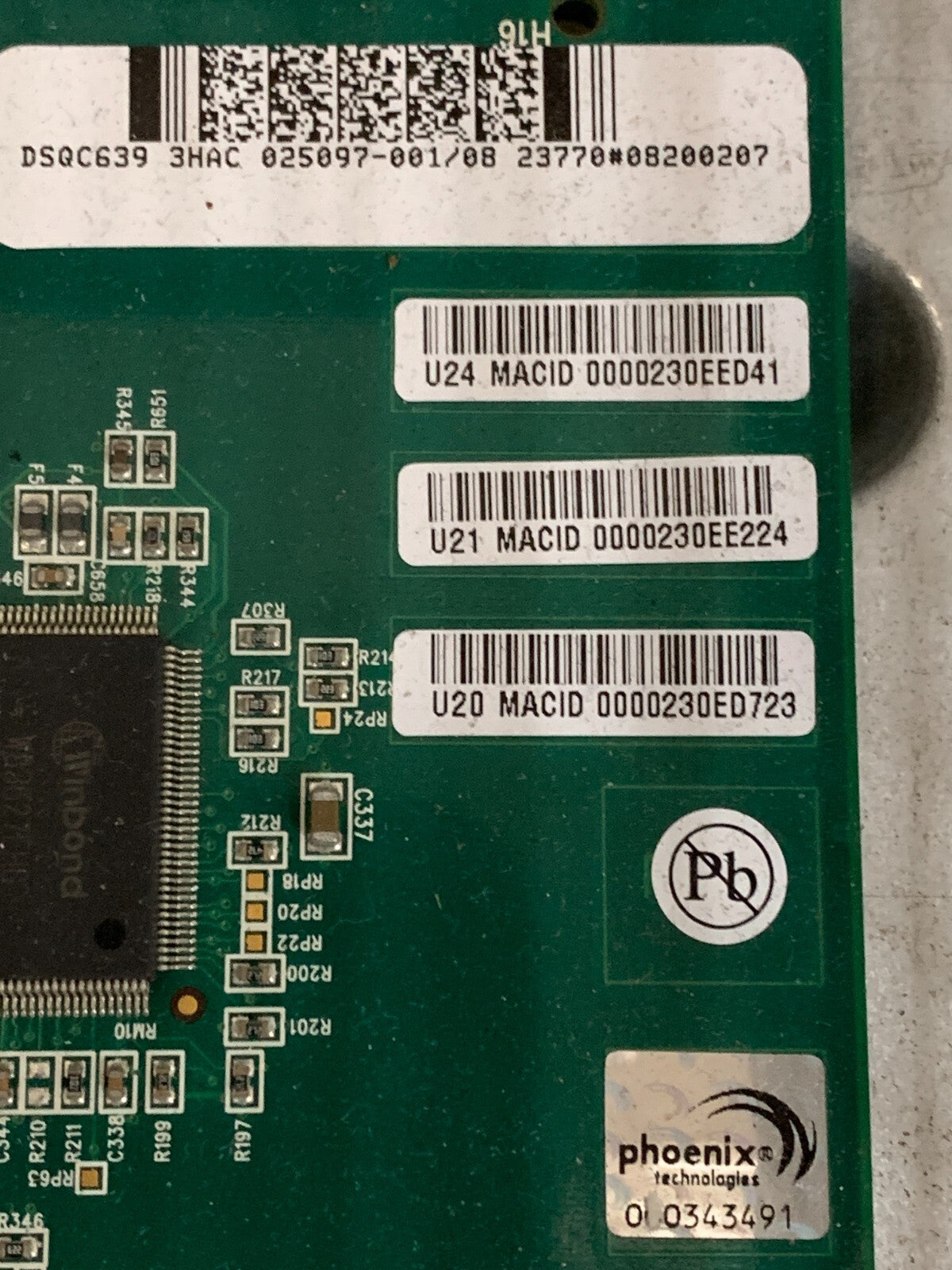 PHOENIX TECHNOLOGIES 025097-001/08 CIRCUIT BOARD