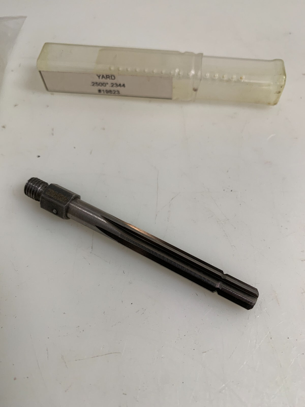 YARDSTORE YARD TREADED SHANK REAMER .2500 X 0.2344 #19823 LOT OF 4 (NEW IN TUBE)