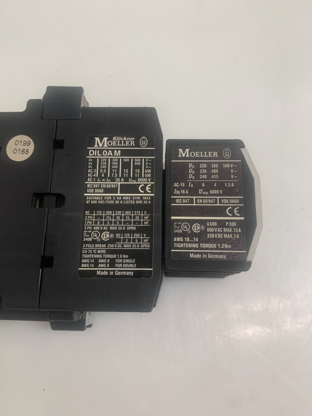 MOELLER  Power Contactor   DIL 0A M2