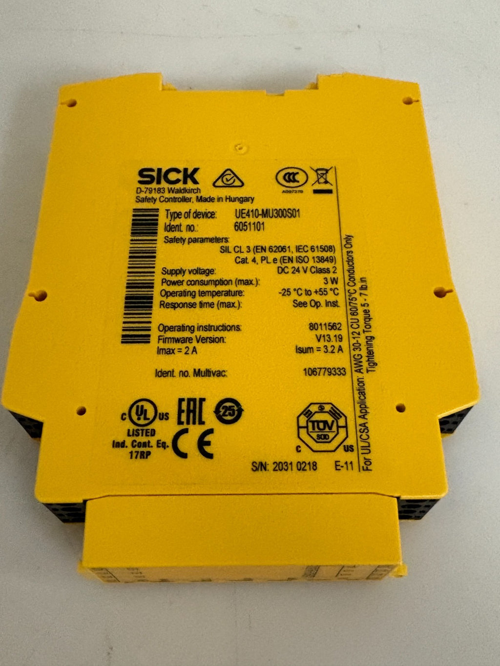 SICK SAFETY CONTROLLER UE410-MU300S012