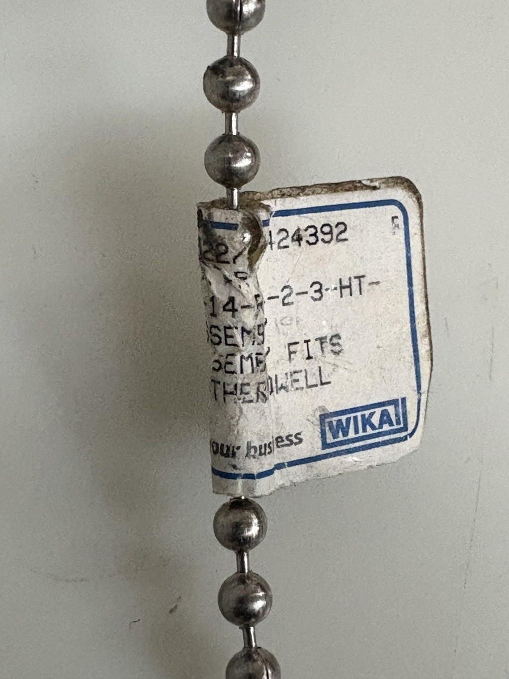 WIKA RESISTANCE TEMPERATURE DETECTOR 4000 SERIES 4AF-4313 TIP 4 3/4"