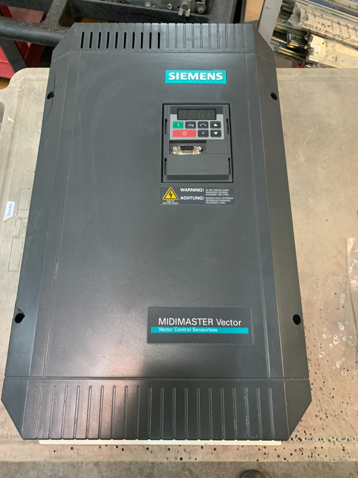 SIEMENS MIDIMASTER VECTOR 6SE3216-1FG40 CONTROL SENSORLESS0