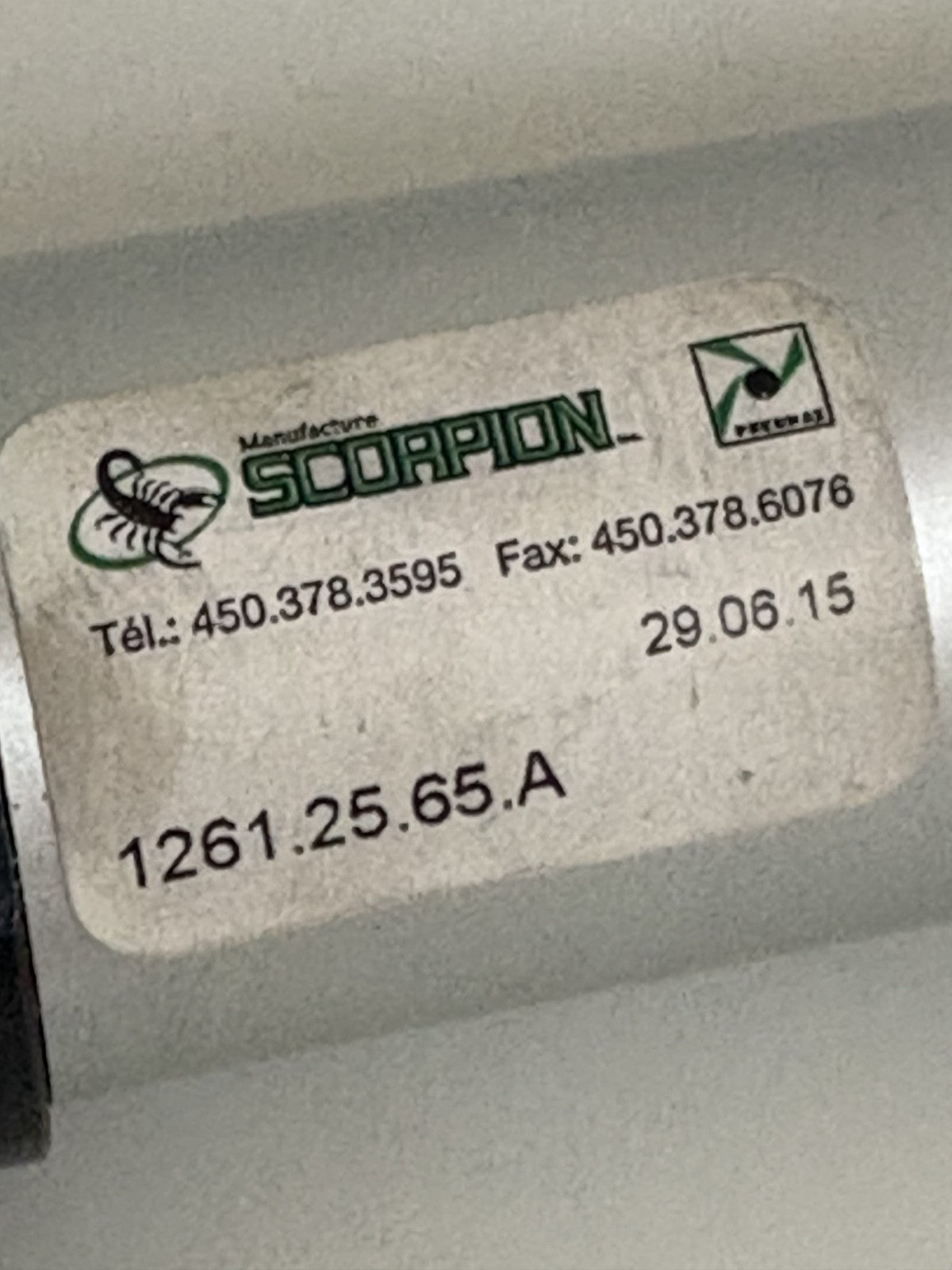 PNEUMAX SCORPION CYLINDER 1261.25.65.A