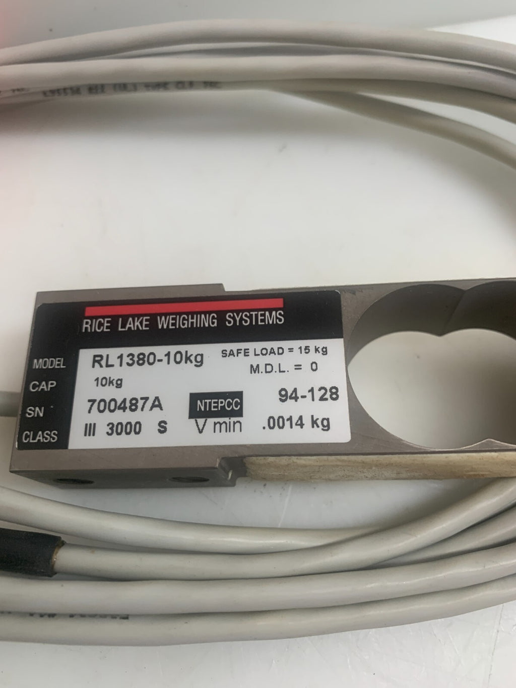 RICE LAKE   RL1380-10KG  Single Ended Beam Load Cell  700487A