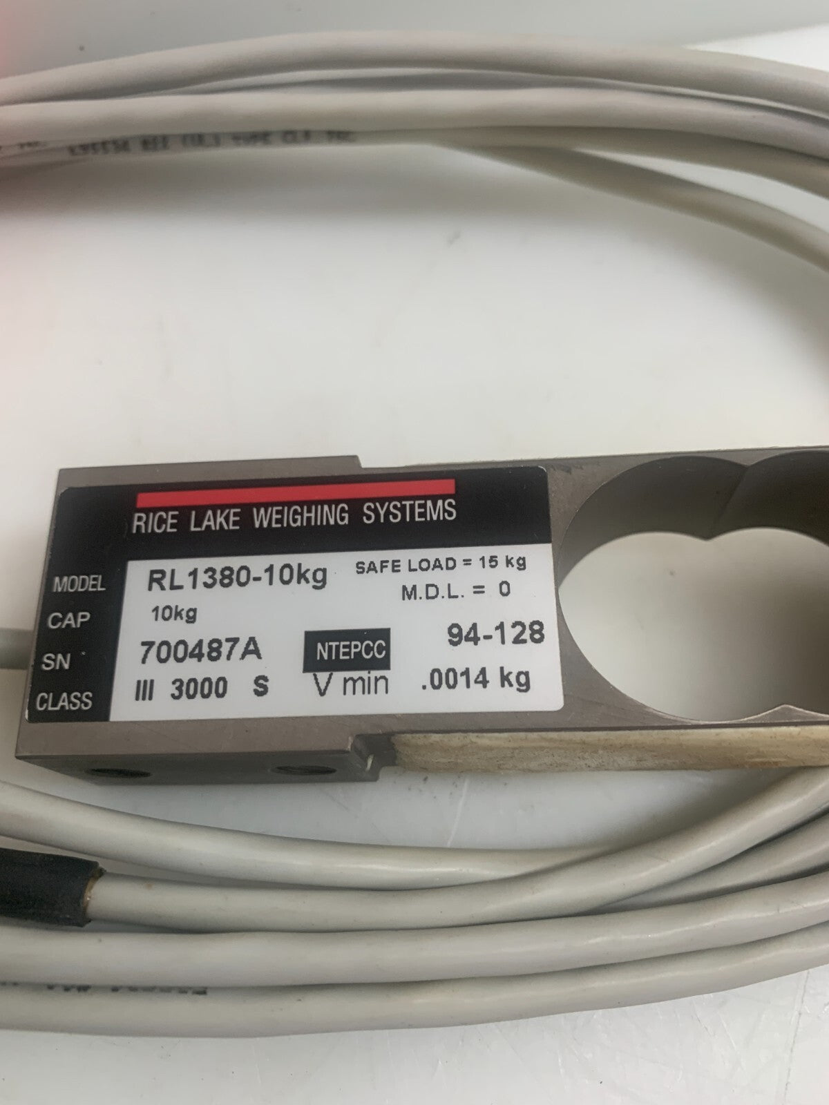 RICE LAKE   RL1380-10KG  Single Ended Beam Load Cell  700487A