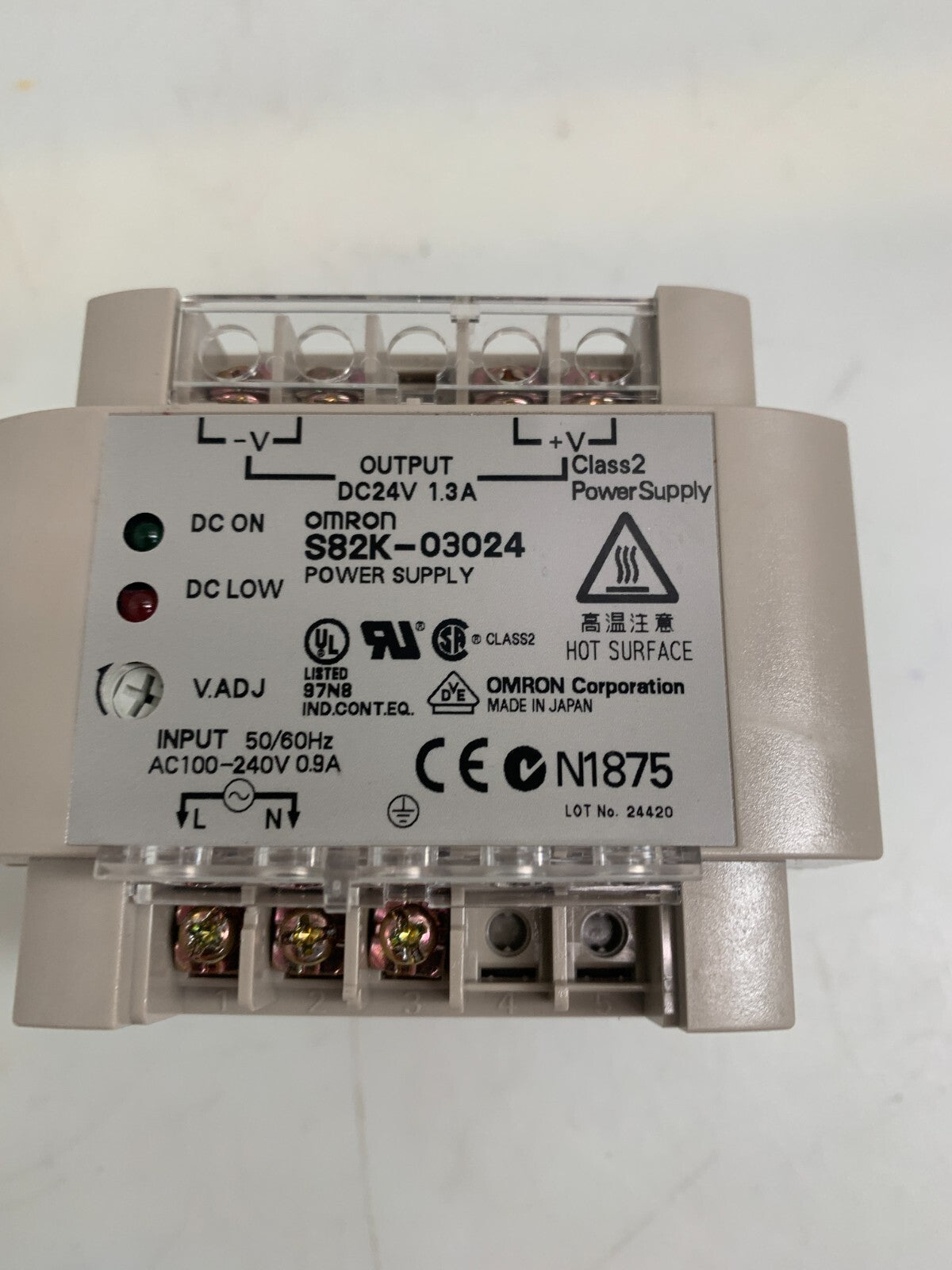 OMRON S82K-03024 Switching Power Supply