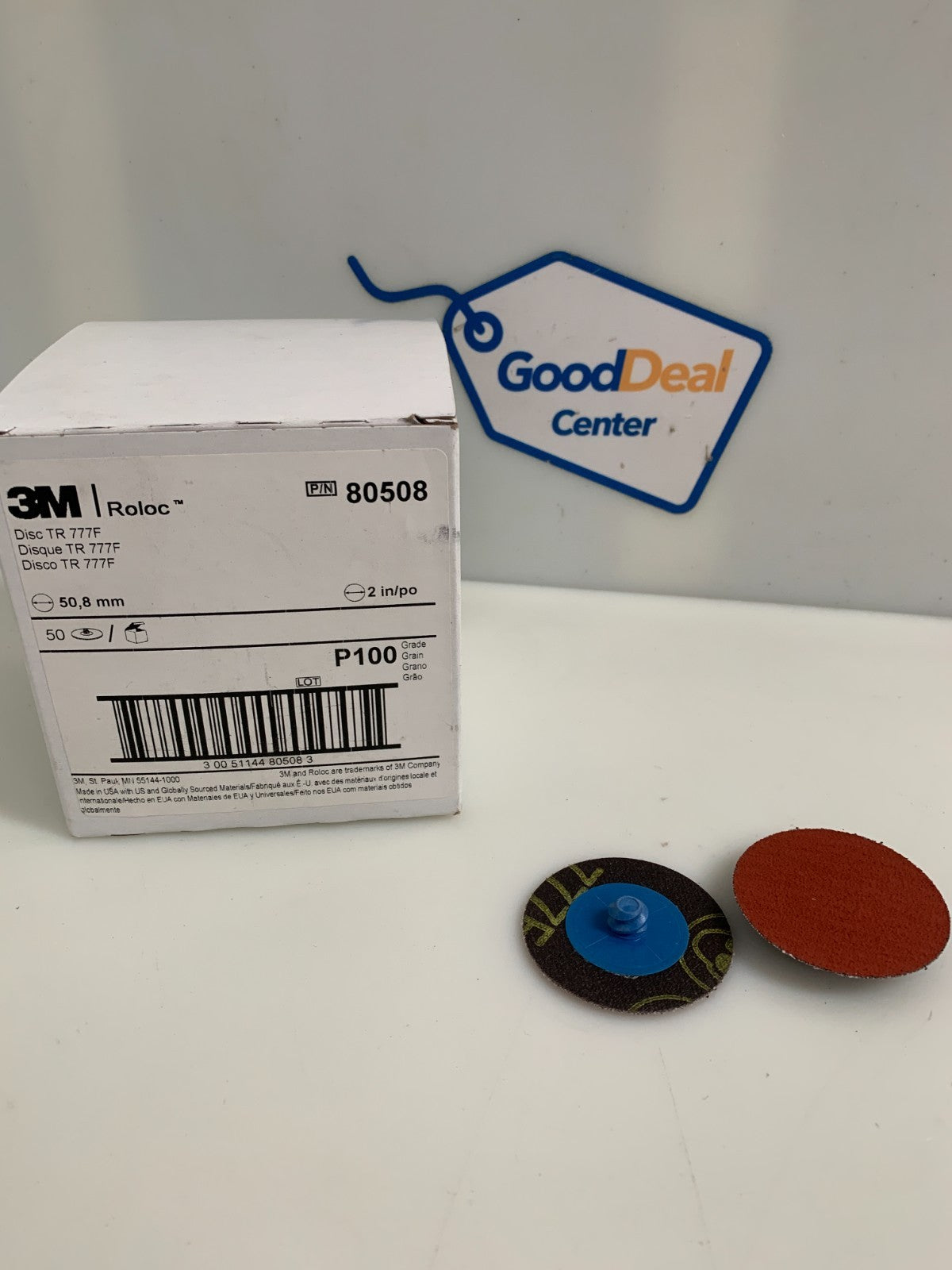 3M  Roloc P100 Sanding Disc  #80508  6TR777F  (Box of 39)