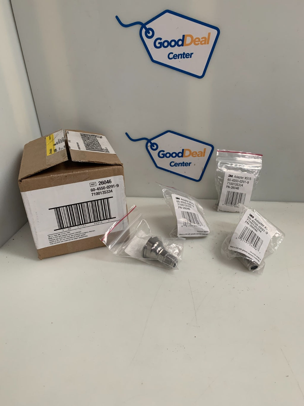 3M  PPS Adapter Type S15  #26046  3/8 Male  (Lot of 4)