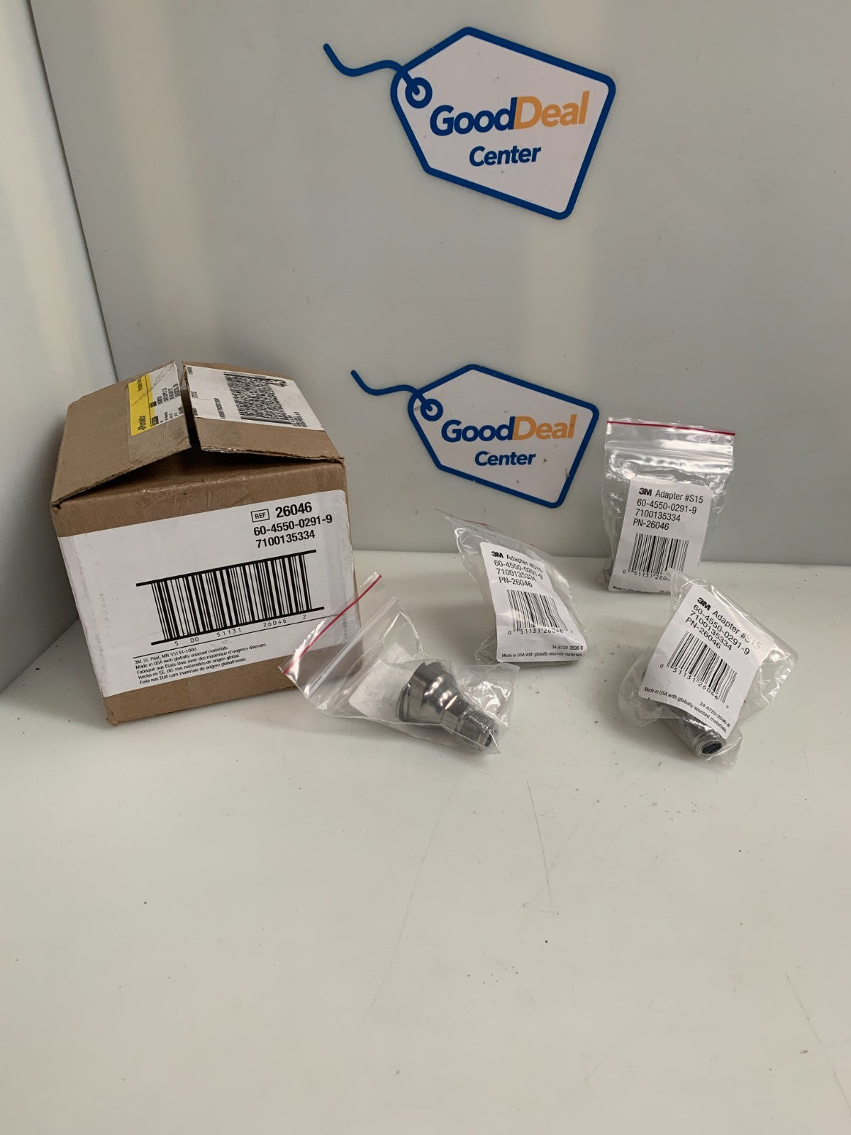 3M  PPS Adapter Type S15  #26046  3/8 Male  (Lot of 4)