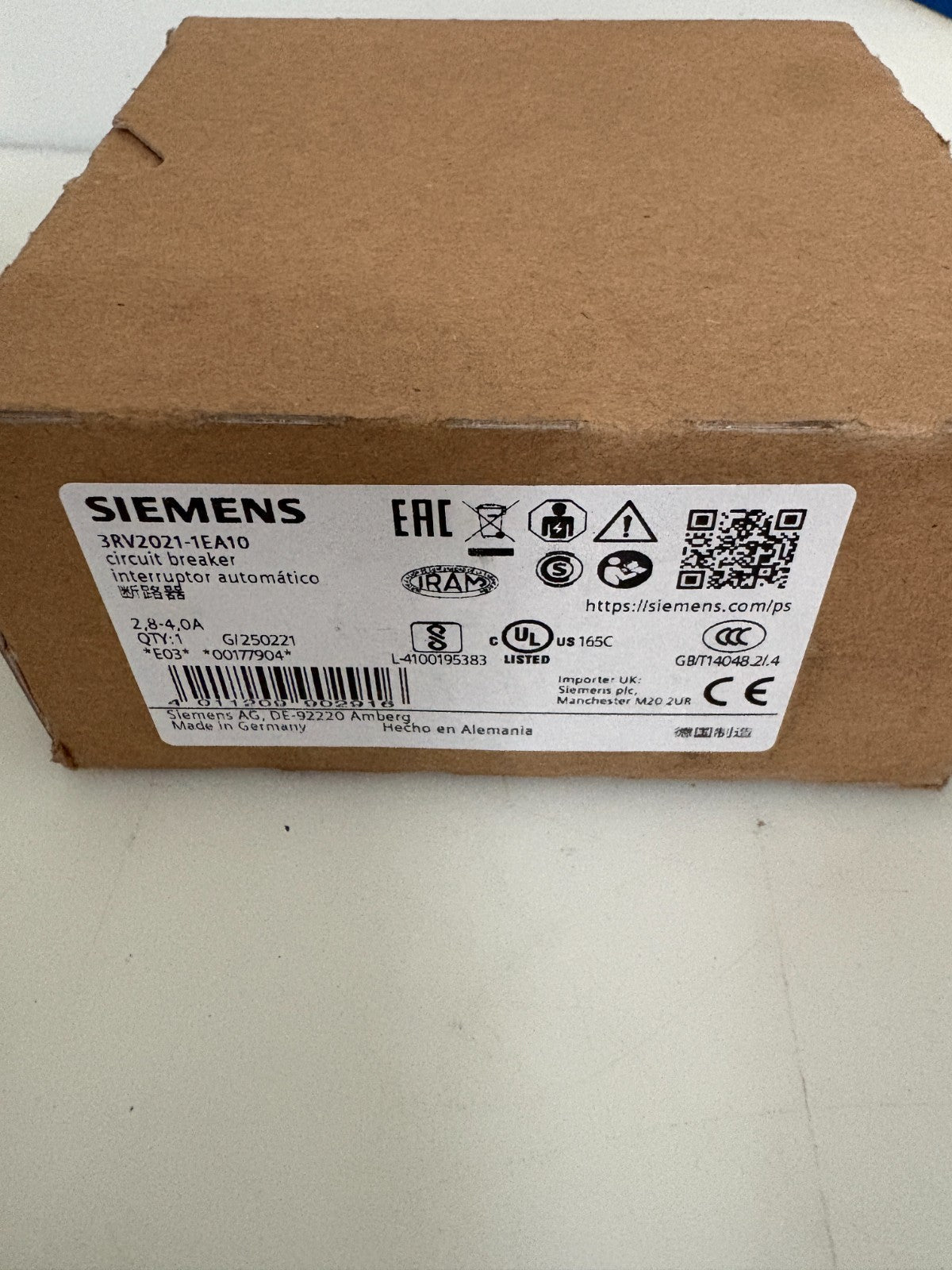 SIEMENS CIRCUIT BREAKER 3RV2021-1EA104