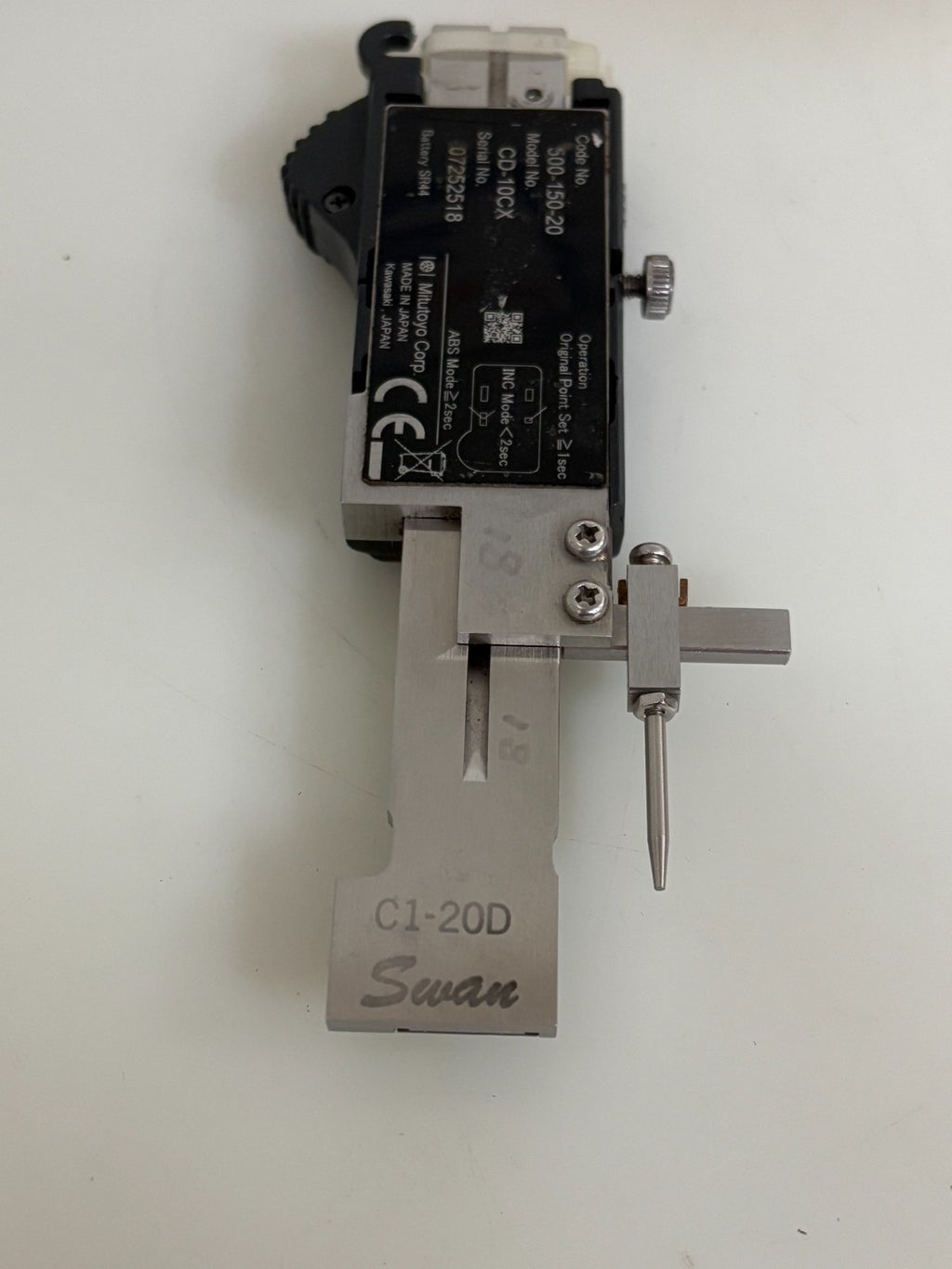 MITUTOYO CORP 500-150-20 DIGITAL MODEL CD-10CK W/SWAN C1-200 IN WOOD CASE