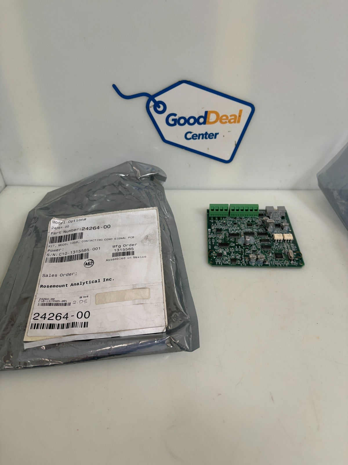ROSEMOUNT ANAYTICAL PCB CONTACTING CONDUCT SIGNAL FOR MODEL 1056 OR KIT 24264-000