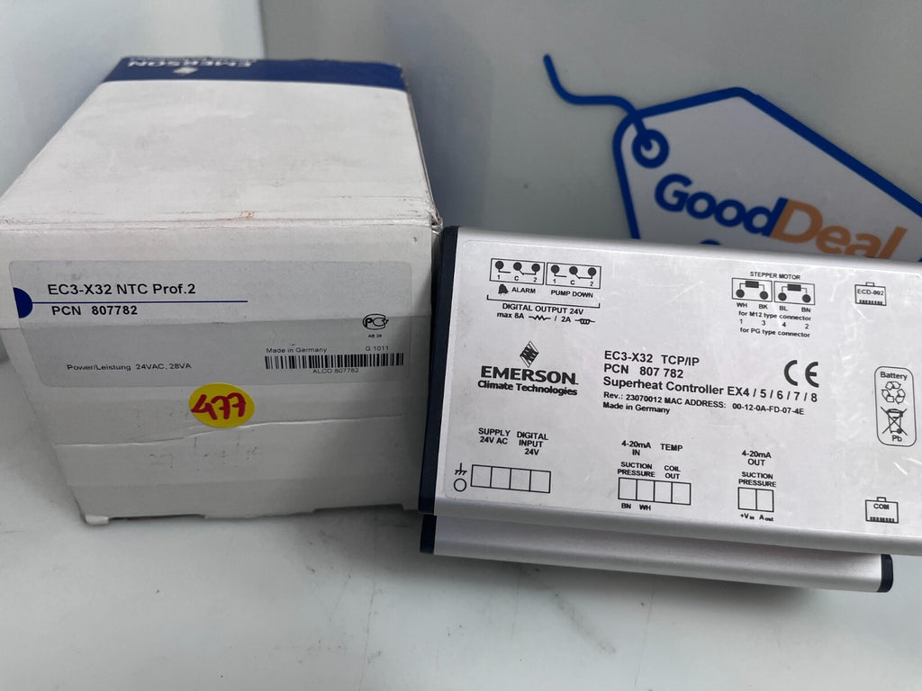 EMERSON EC3-X32 NTC PCN 807782 Superheat Controller