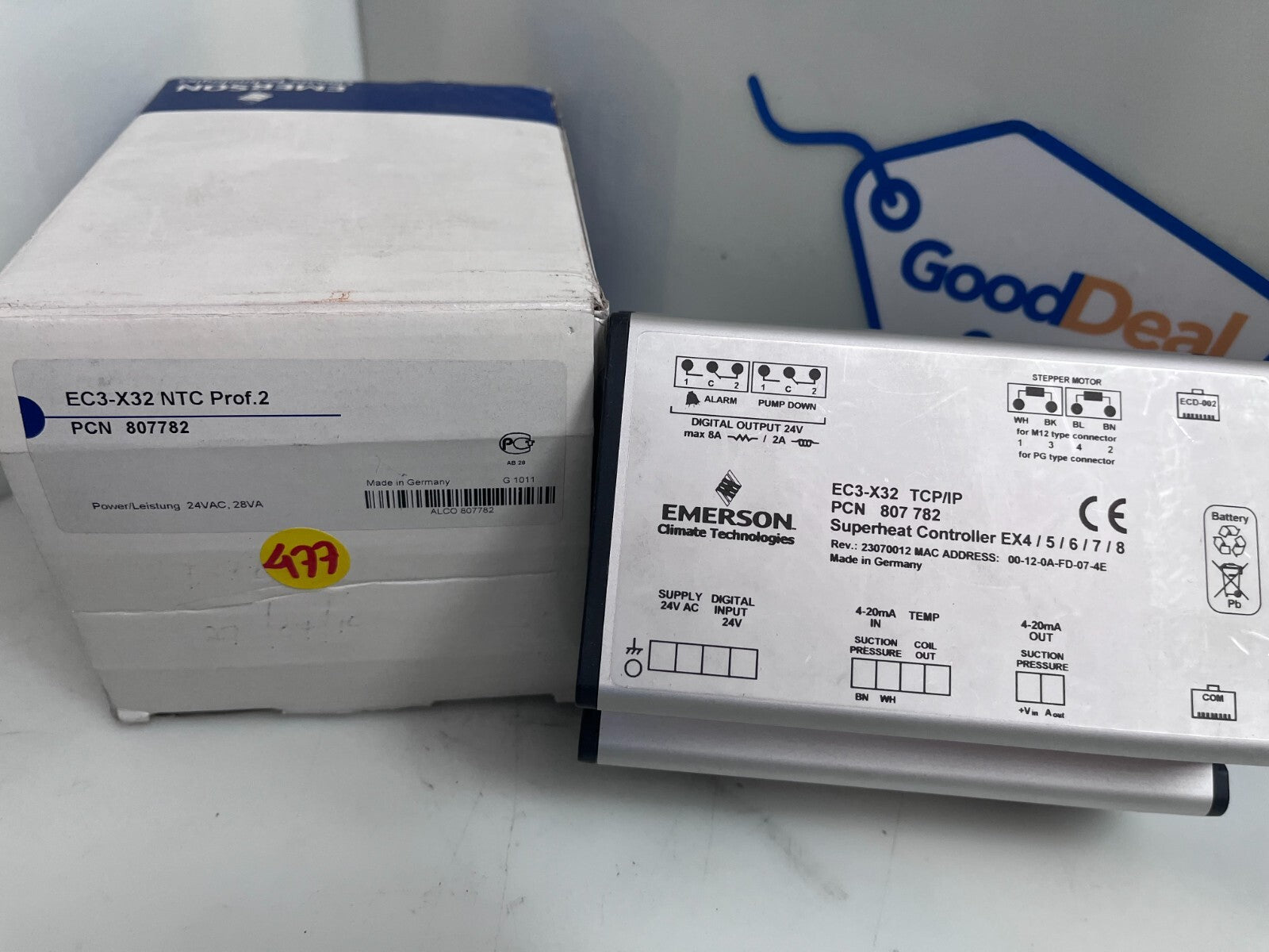 EMERSON EC3-X32 NTC PCN 807782 Superheat Controller