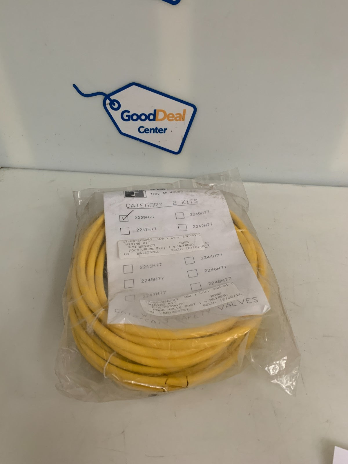 ROSS CONTROLS CATEGORY R CONNECTOR CABLE KIT 2239H77