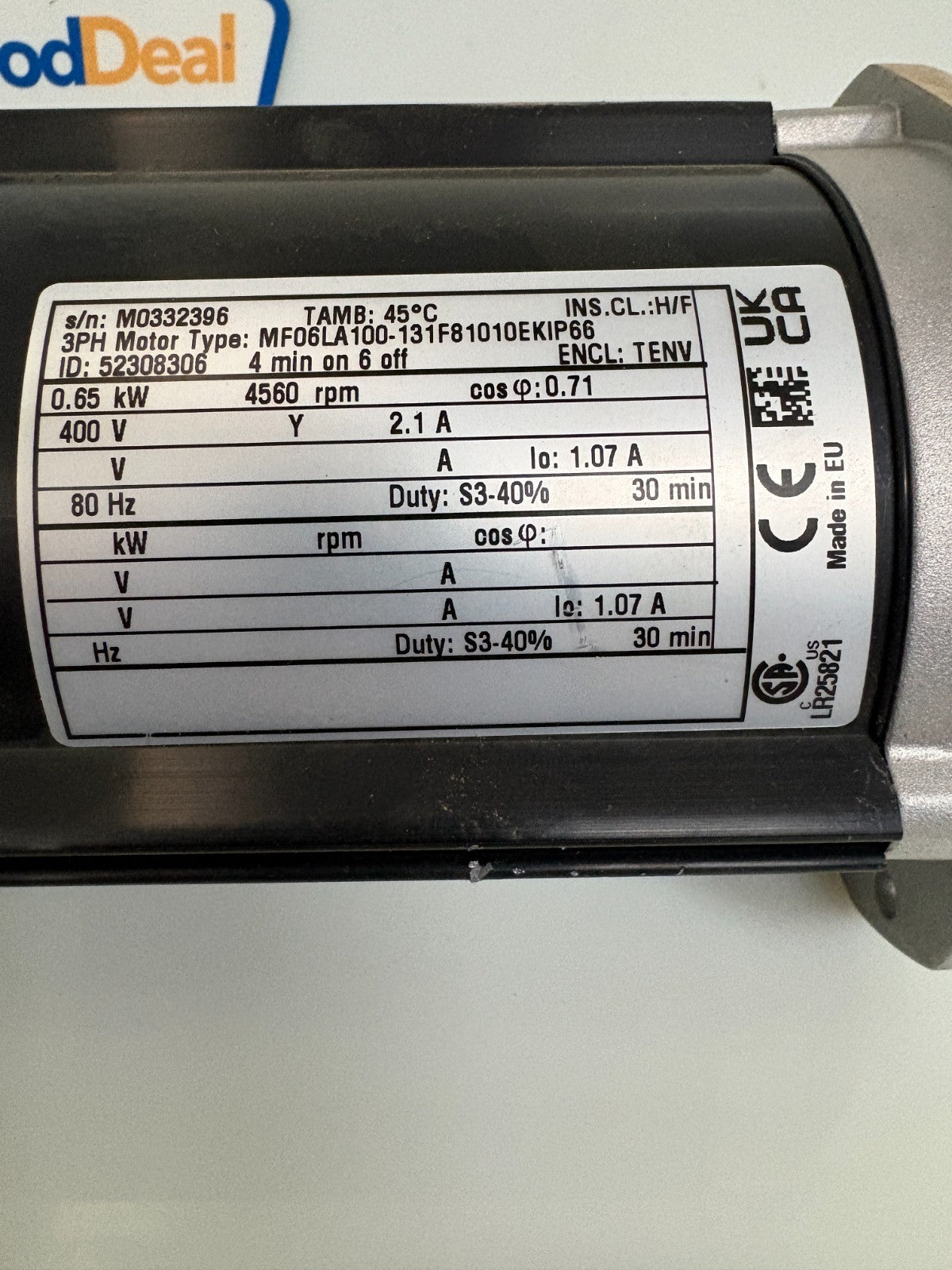 KONECRANES SERVO MOTOR MF06LA100-131F81010EKIP66