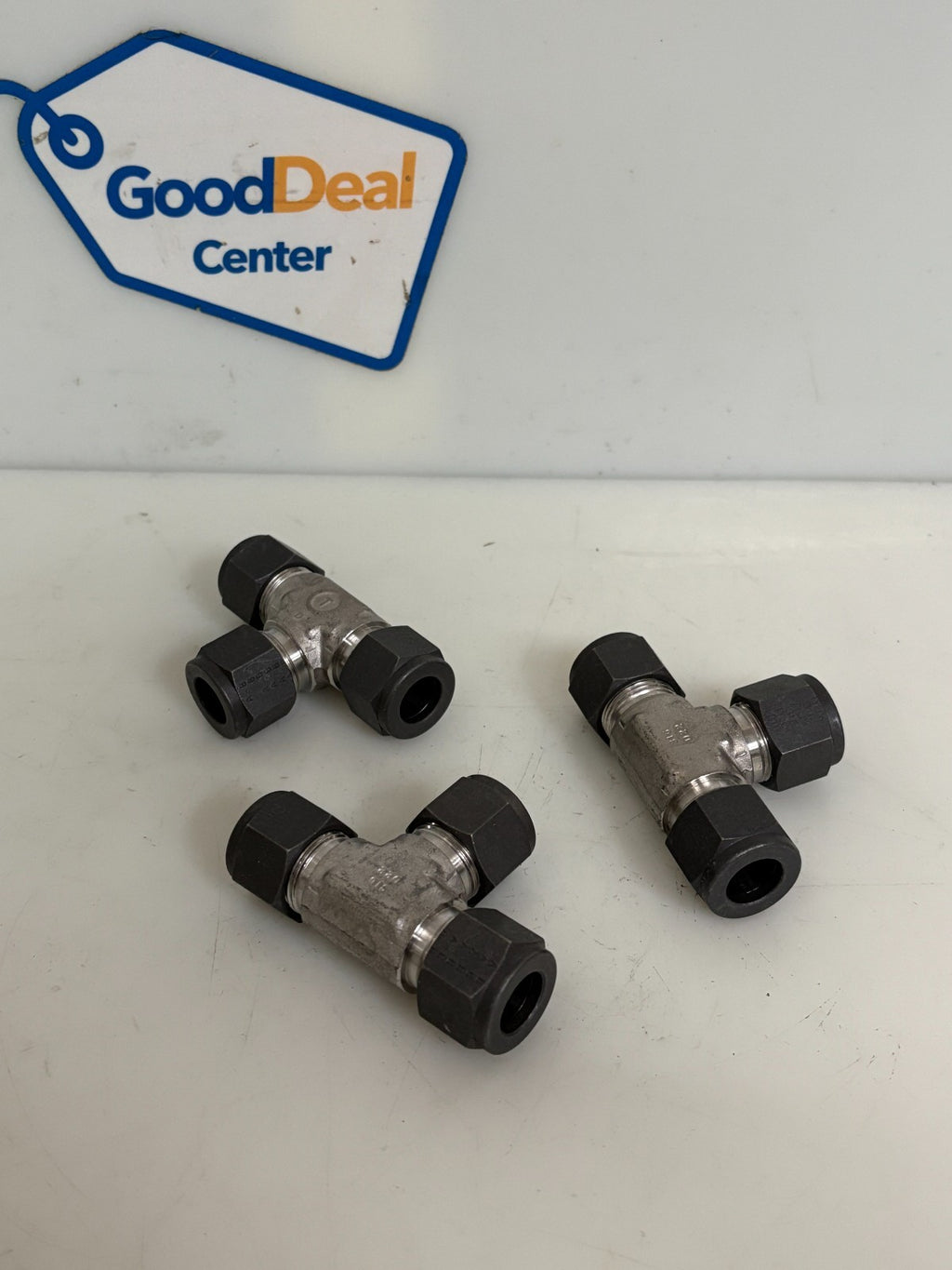LOT OF 3 TYLOK 1/2" S.STEEL UNION TEE #SS-8-STTT-8