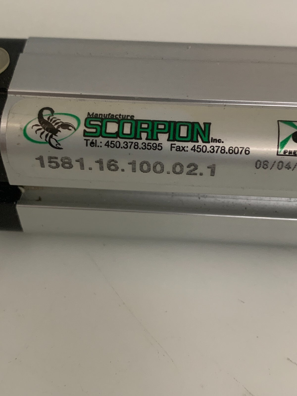 PNEUMAX PNEUMATIC CYLINDER 1581.16.100.02.1