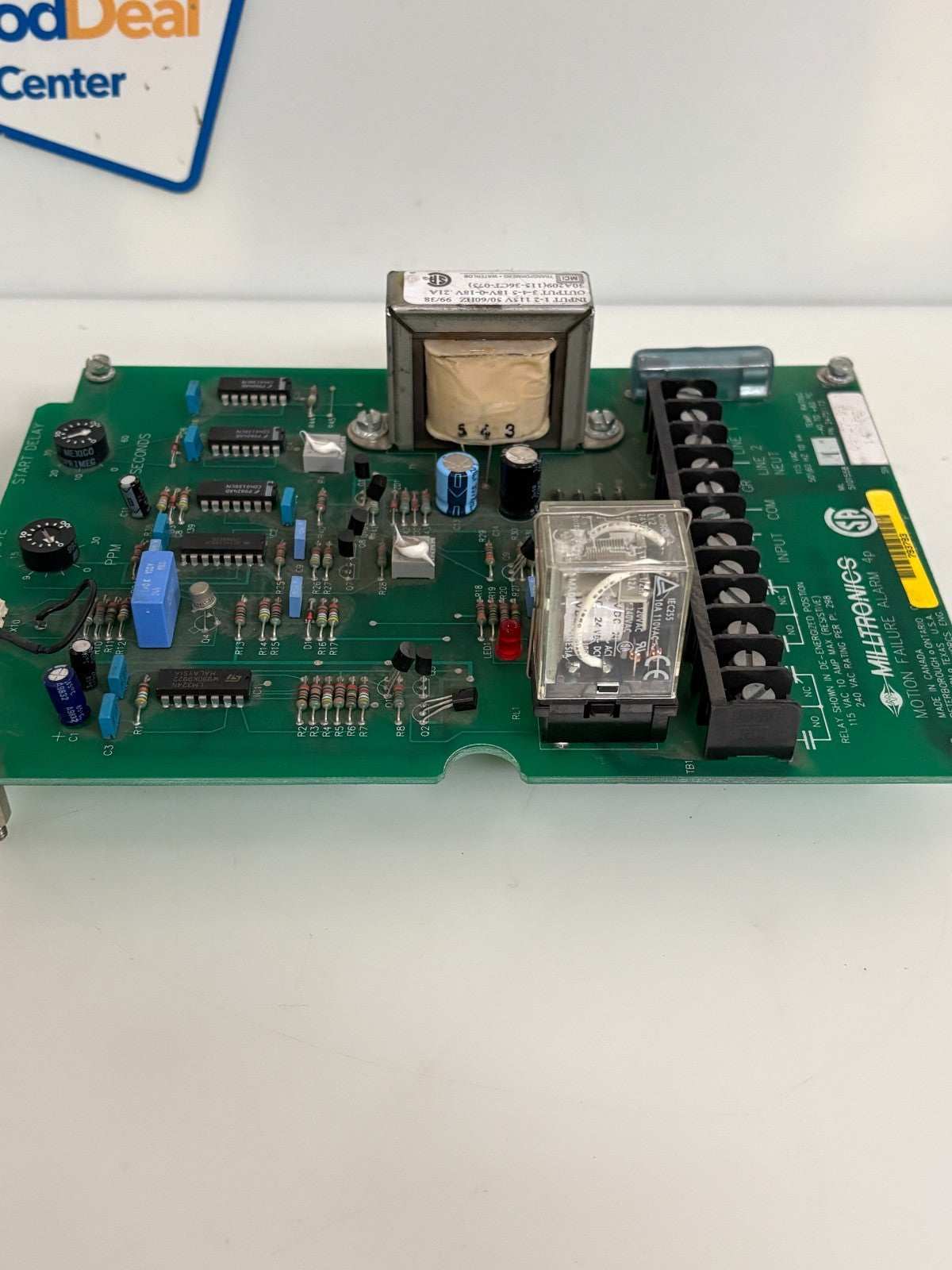 MILLTRONICS MOTION FAILURE ALARM MAIN BOARD 4P4
